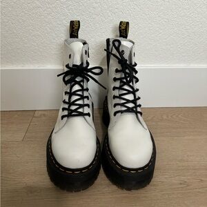 White Platform Dr. Martens- Women’s 8- Barely Worn!